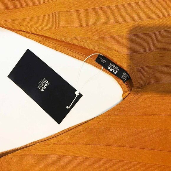 𝅺nwt Zara Ribbed V Neck Tank 💚🌻 - Picture 4 of 6